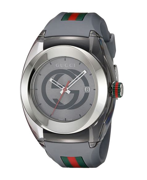 Gucci SYNC XXL Gray Rubber Gray Dial Watch 